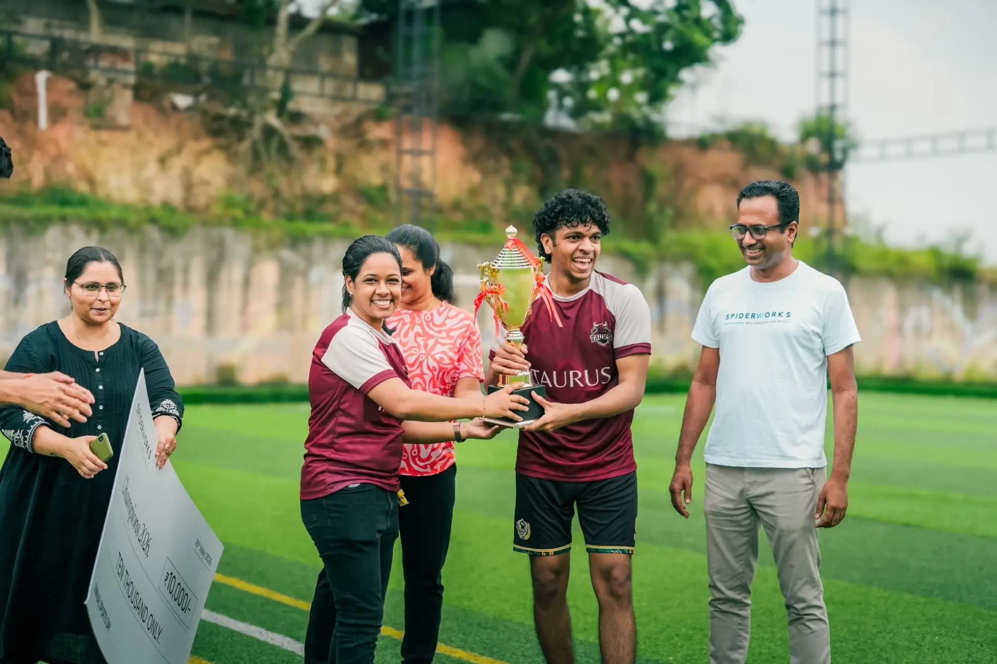 spiderworks-sports-day-2026-trophy-taurus-team